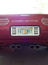 American Car Craft Taillight Grilles Polished Slotted 4pc Chevrolet Corvette 1997-2004                                     - ACC-032046 - Image 3